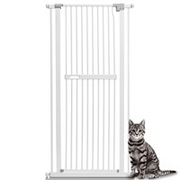 Cat Gate, 60" Extra Tall Pet Gate, Fits 30"-33"