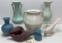 7pcs Vintage Pottery Vases & Decor - Van Briggle