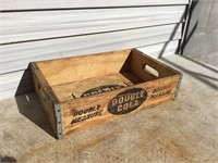 Wood Soda Bottle Crate DOUBLE COLA Stewartville MN