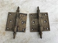 Pair Cast Iron Victorian Door Hinges