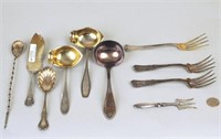 Nine Sterling Silver Serving Utensils