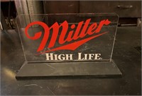 Miller high life display stand.