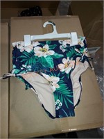 Kona Sol Navy Swim Suit Bottoms, Medium