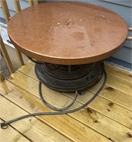 GAS FIRE PIT WITH COPPER LID