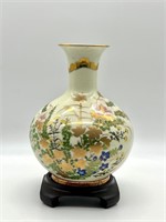 MARKED ASIAN VASE w/STAND