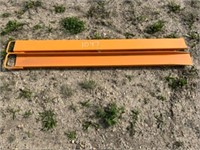 UNUSED SKID STEER 8' PALLET FORK EXTENSIONS