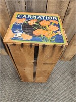 Vintage Carnation California oranges wooden