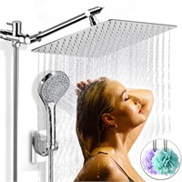 WF6875  Amobro Shower Head Combo 12" Chrome