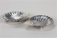 Pair of Late Victorian Sterling Silver Shell