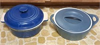 Pair of Dutch ovens. Le Creuset and creations