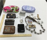 Costume jewelry w/ bags & wallets