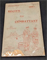 1909 Recits d'un combattant 1870 Softcover Book