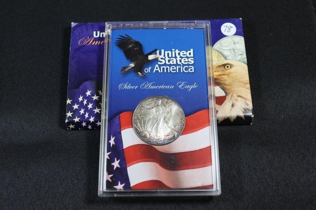 2002 American Silver Eagle 1oz .999 Silver