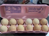 12 farm fresh eggs