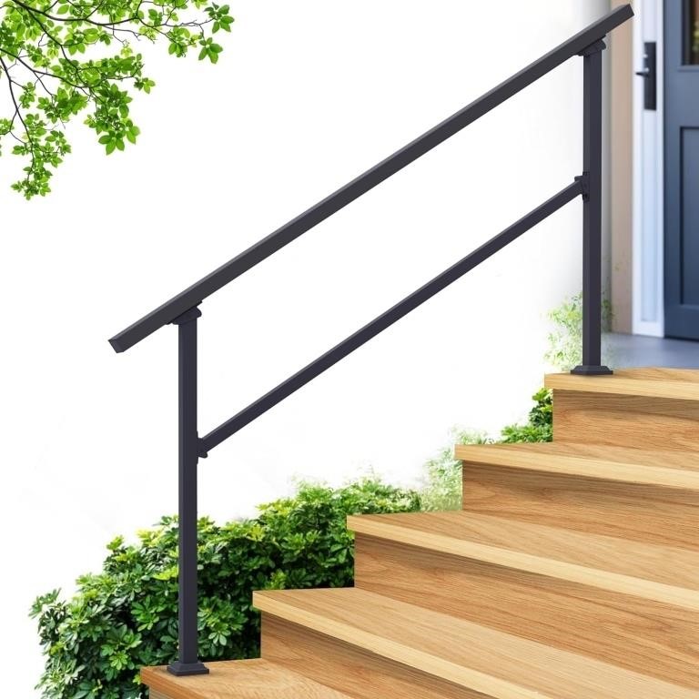 CHR Fence & Rail Hand Rails for Outdoor Steps, 5 S