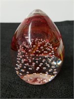 Glass paperweight please preview 4 in tall