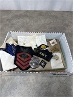 U.S. Navy pins and patches