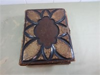 Beautiful 1874 Leather Covered Holy Bible
