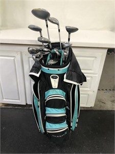 LADIES RIGHT HANDED ADAM IDEAS GOLF CLUBSWITH BAG