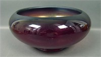 Fenton Red Large Cupped Bowl.