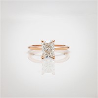 14k Gold 1.5 Carat Radiant Diamond Engagement Ring