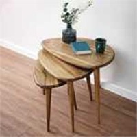 Premium Wooden Nesting Table Set of 3