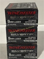 9mm Luger 115 Gr Winchester 60 Rounds