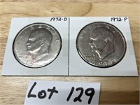 1972 P&D Eisenhower Dollars