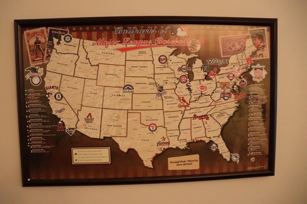 United States Baseball Park Map