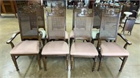 Set of Eight Cane Back Chairs