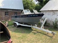 1970 CRESTLINER 19FT BOAT W/120HP MERCRUISER