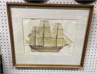 The Raleigh 1776-1778 Ship Art Print