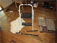 stepstool,trimmers & rugs