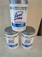 3 new lysol wipes