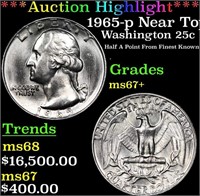 ***Auction Highlight*** 1965-p Washington Quarter