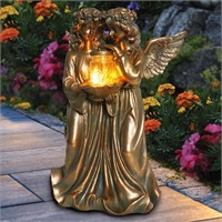 Angel Garden Holding Solar Lights Sculpture