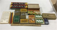 Game lot w/ checkers & dominoes