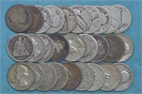 28 - Misc Silver Quarters $7 FV