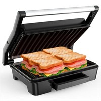 1 PC  2 Slice Stainless Steel Panini Press Sandwic