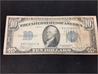 1934A $10 Silver Certificate