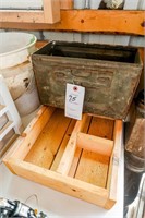 Steel Ammo Box & Wooden Divided Tray