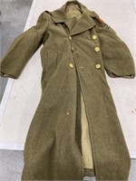 Wool Military Trench Coat