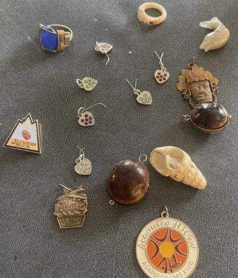 16ct Pendant, Pin, & Ring Bundle