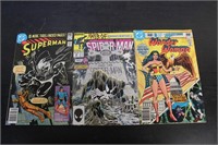 Superman #354  Spiderman # #32  Wonderwoman # 272
