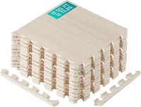 (N) Yes4All 12 SQ.FT Wood Grain Puzzle Exercise Ma