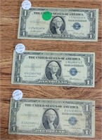 1953-E, F, & G $1 SILVER CERTIFICATES