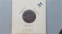 1900 Indian Head Cent rd1031