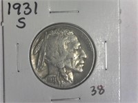 1931-S Buffalo Nickel