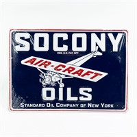 Contemporary Socony Aircraft Oils Sign