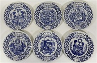 Royal Crownford Staffordshire Christmas Plates
